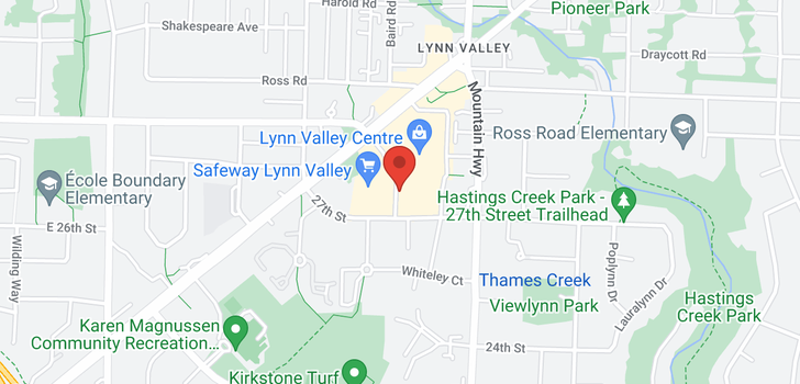 map of 302 2780 VALLEY CENTRE AVENUE